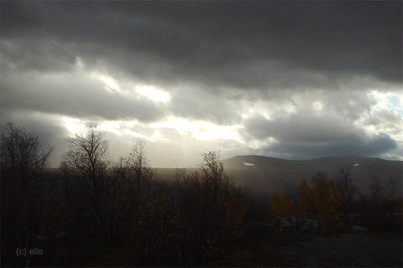 Nikkaluokta - Kebnekaise in Sicht