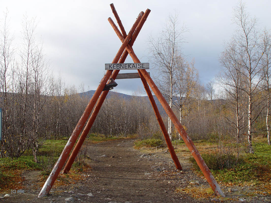 Nikkaluokta - Kebnekaise in Sicht