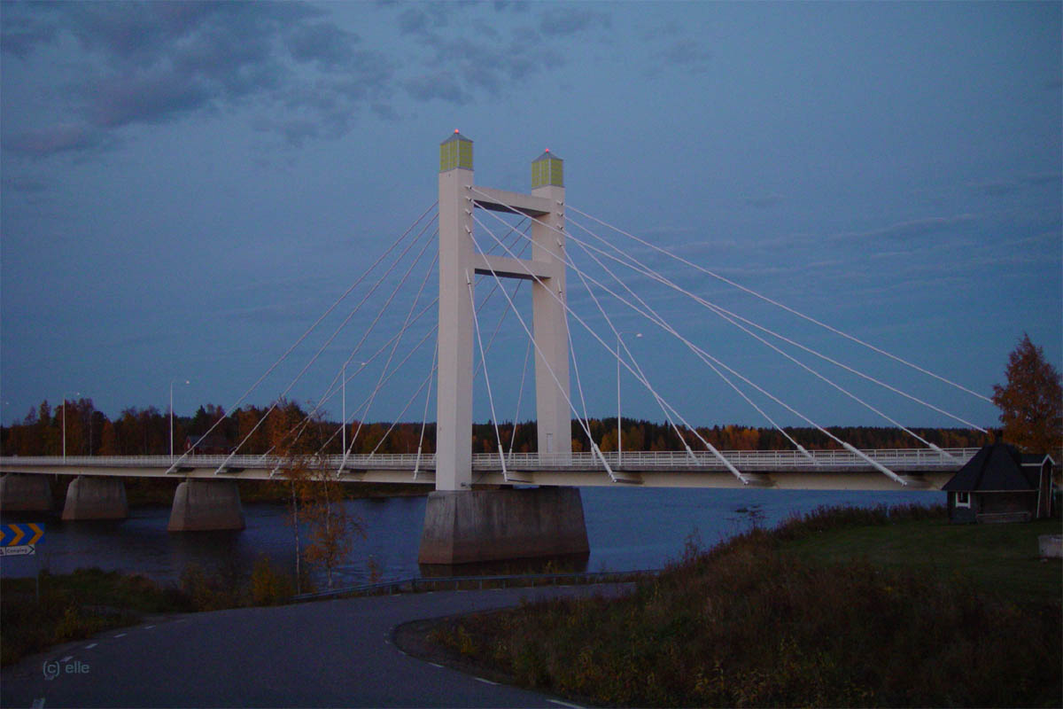 Pajala - Abend am Tornelv