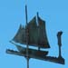 Segelschiff mit zwei Masten und Pricke